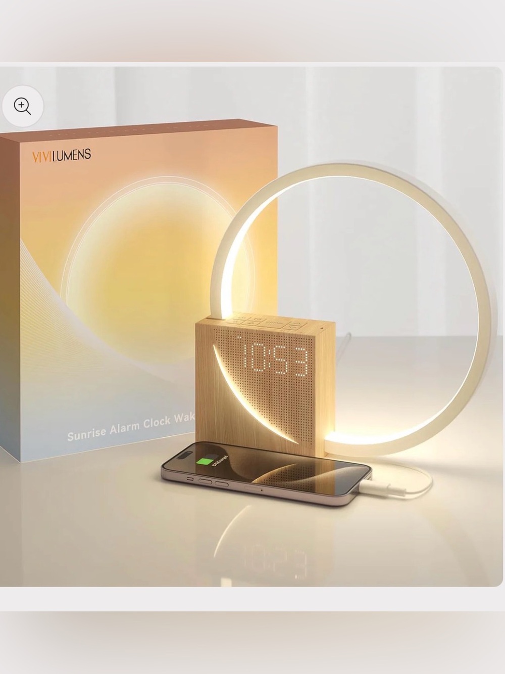 NWT - Vivilumens 5 in 1 Sunrise Alarm Clock with White Noise